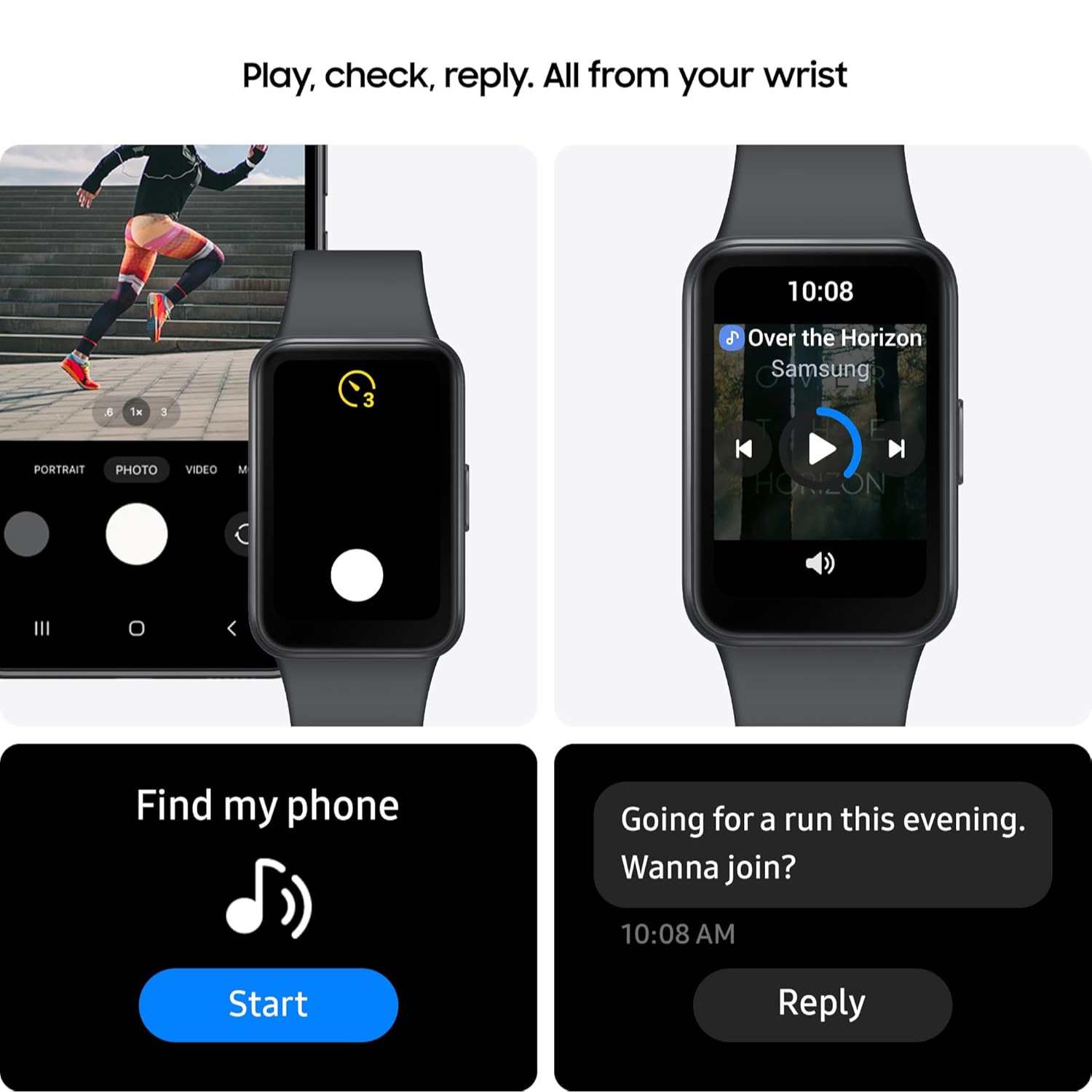 Tim won Samsung Galaxy Fit3 40mm Smart Watch - Black