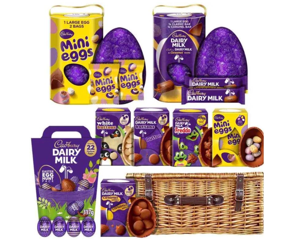 Tim won Cadbury Easter Chocolate Family Basket