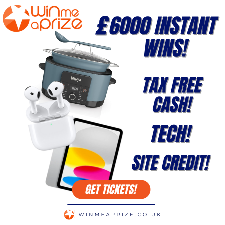 Craig won £6000 Worth Of Instant Wins! - £300 End Prize!