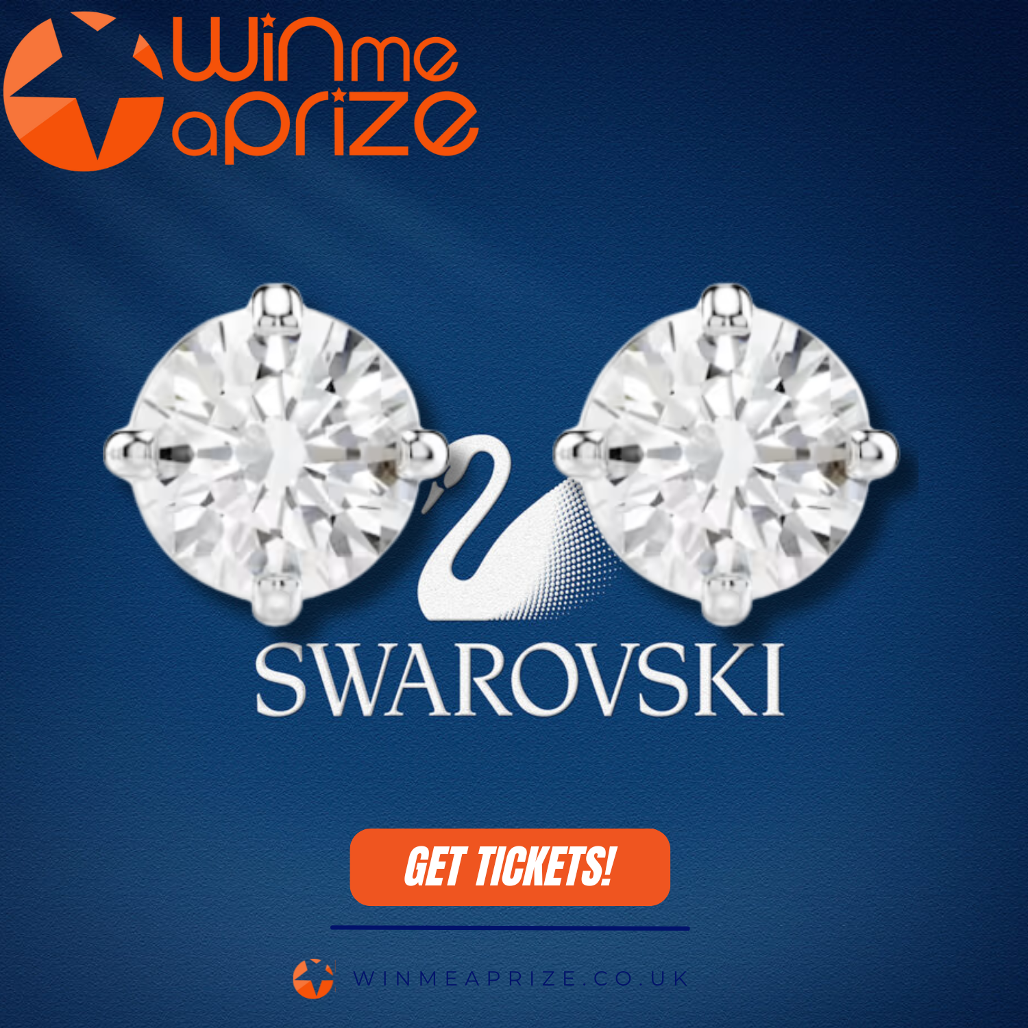 Jack won Swarovski Attract stud earrings