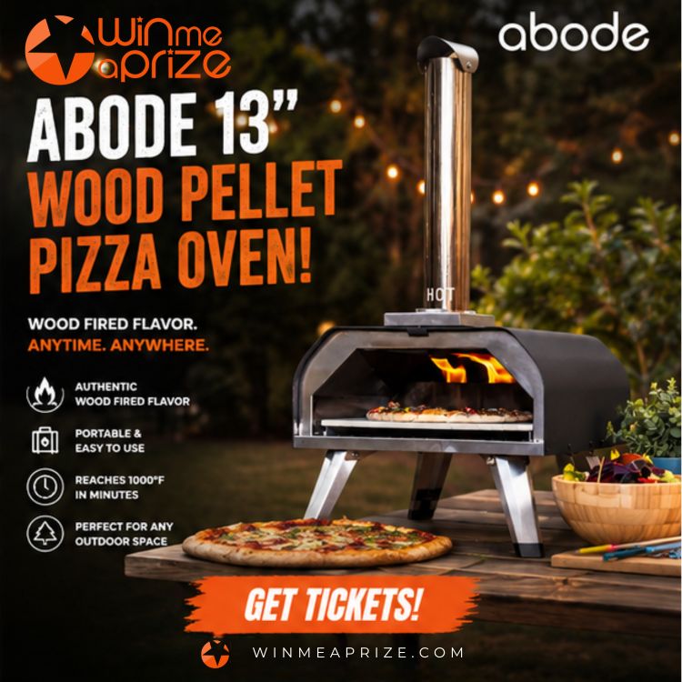Gina won Abode Outdoor Pizza Oven